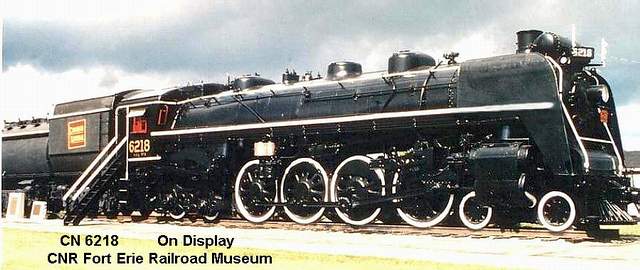 CN 6218 on display at the Fort Erie railroad museum