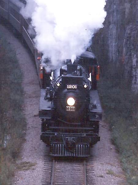 CPR 1201 under Dows Lake Ottawa, ON. This picture was taken and submitted by Massey F. Jones.